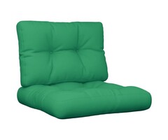 Vidaxl Coussins pour palette vert (60x60 cm) - Lot de 2 - 46% de remise