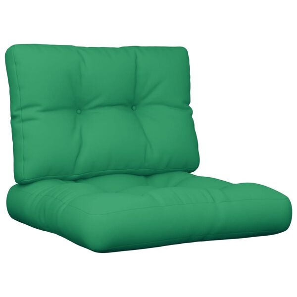 Lot de 2 coussins pour palette, vert, 60x60 cm - 33% de remise
