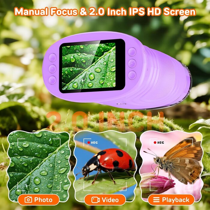 Microscope numérique de poche violet - 32% de remise - Pour enfants