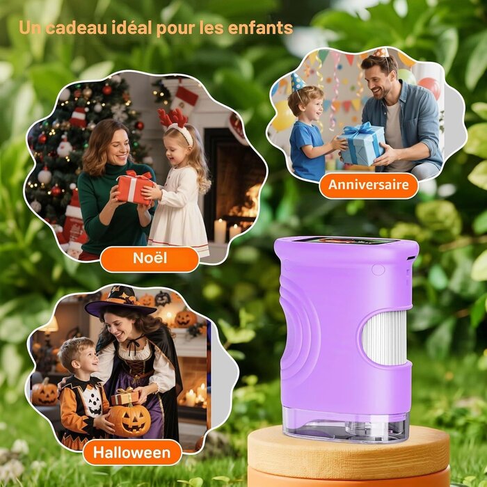 Microscope numérique de poche violet - 32% de remise - Pour enfants