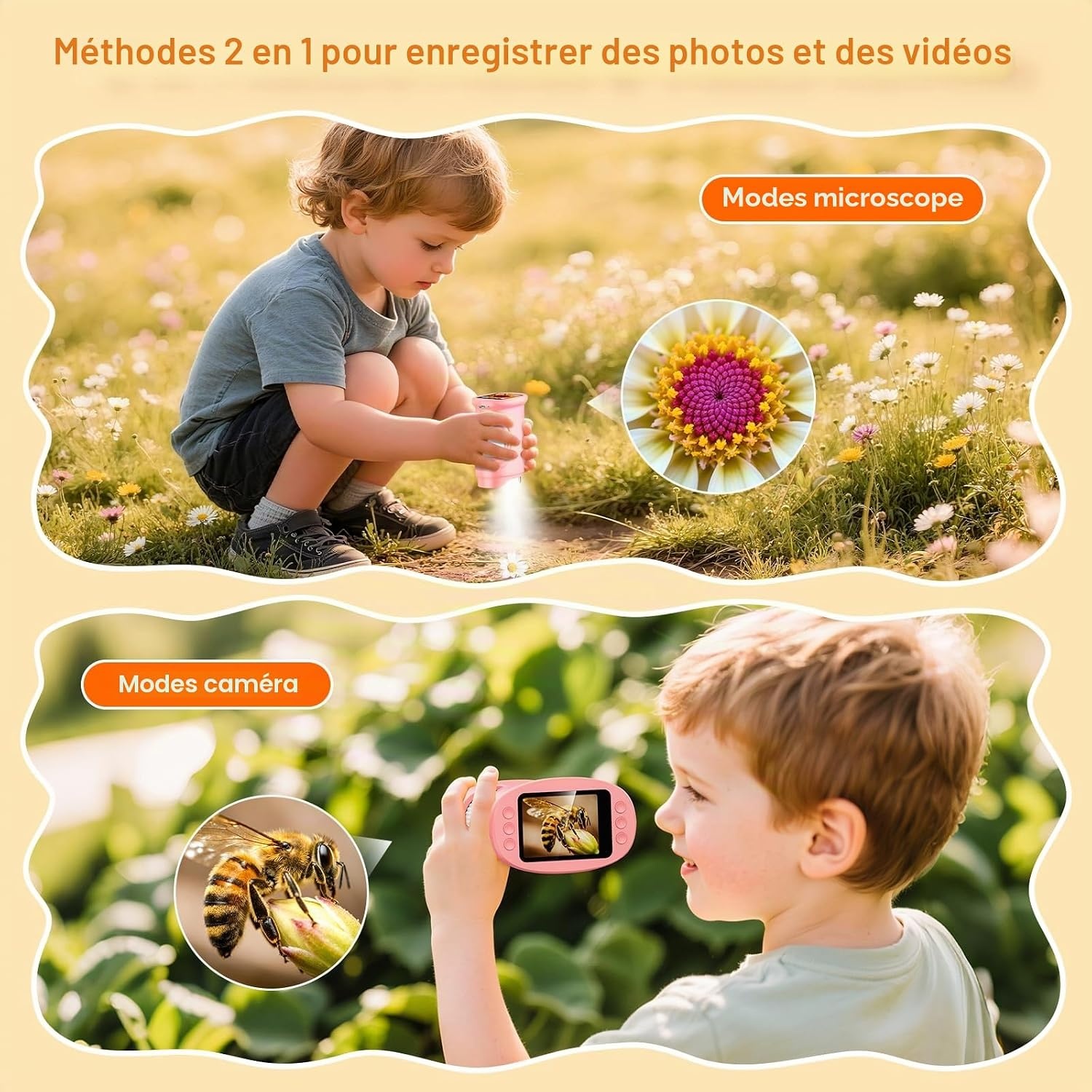 Microscope numérique de poche pour enfants, rose - 32% de remise