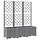 Jardinière avec treillis 120x40x136 cm gris clair - 34% de remise