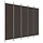 Paravent 5 panneaux 250x200 cm marron - 33% de remise