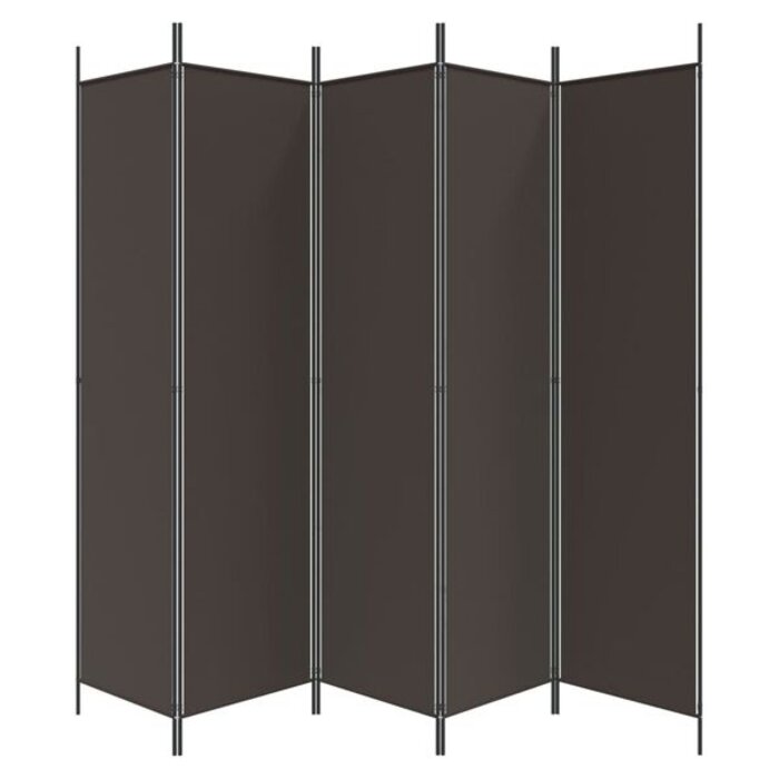 Paravent 5 panneaux 250x200 cm marron - 33% de remise