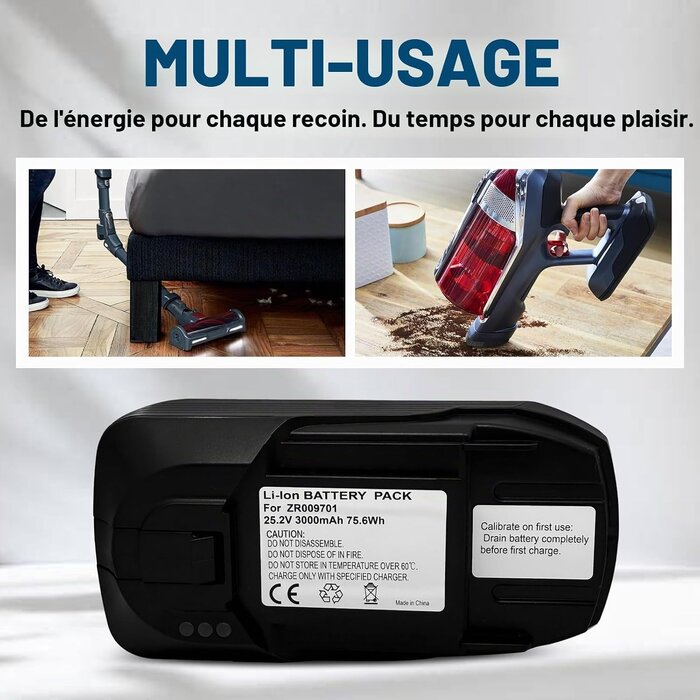 Batterie 25,2V pour aspirateur balai - 34% de remise - État déballé