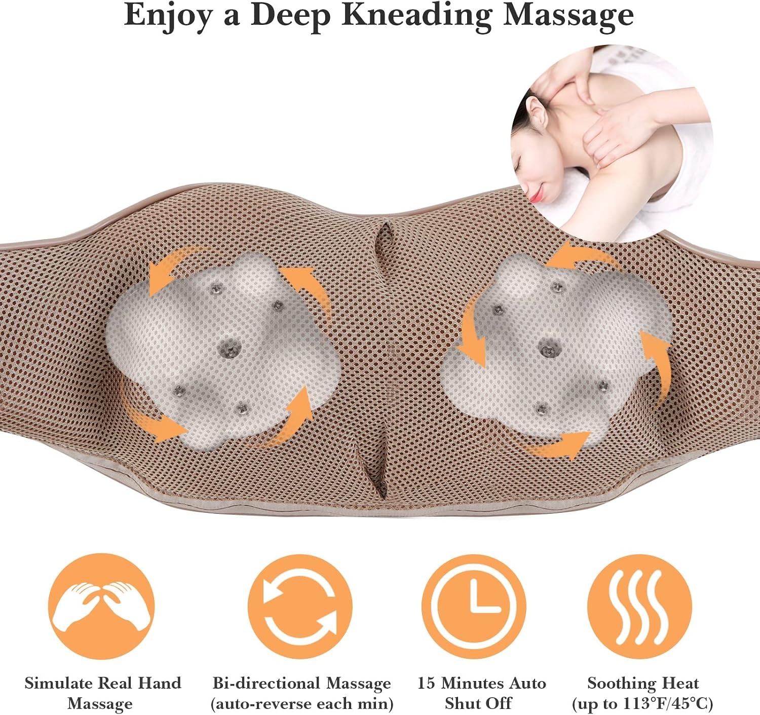Appareil de massage Shiatsu électrique - 33% de remise sur cet article