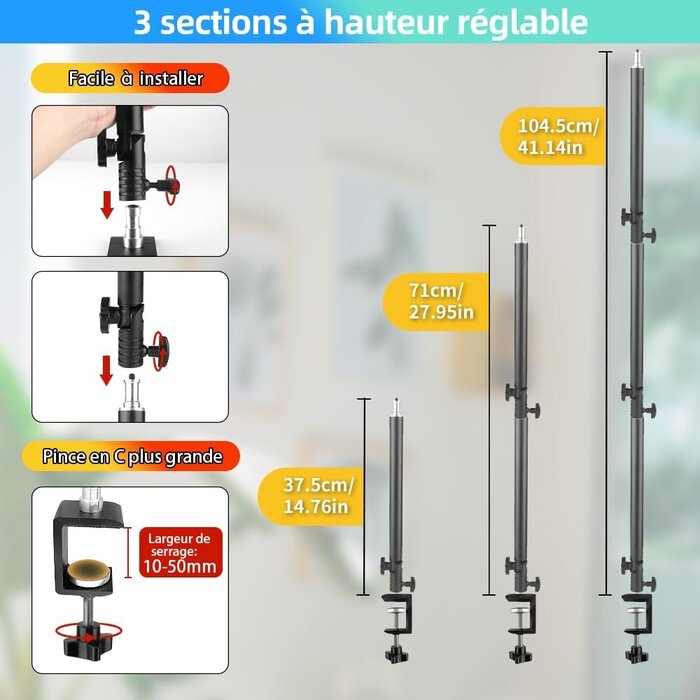 Trépied articulé pour webcam et photo - 32% de remise