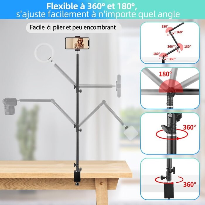 Trépied articulé pour webcam et photo - 32% de remise