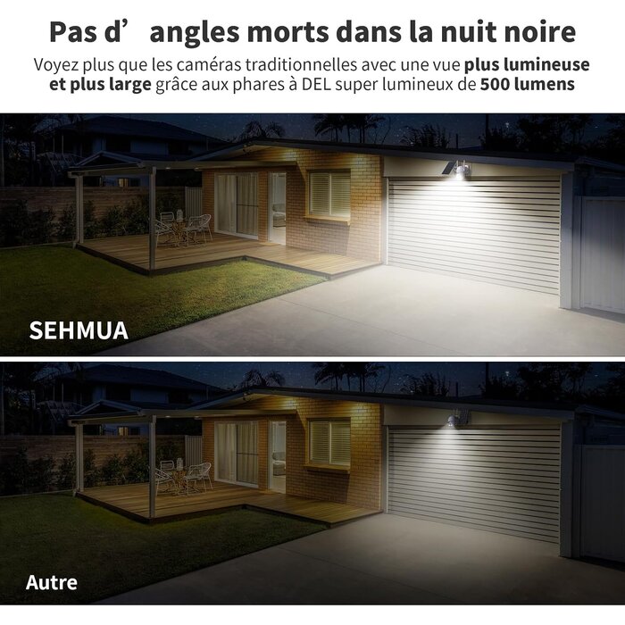 Lot de 2 caméras solaires 2K 360° PTZ sans fil - 34% de remise