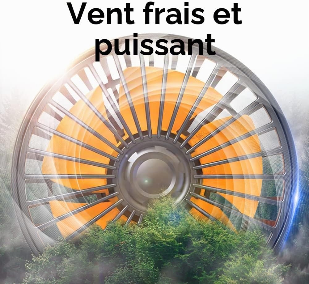 Ventilateur de voiture 24V trois têtes orientable - 33% de remise