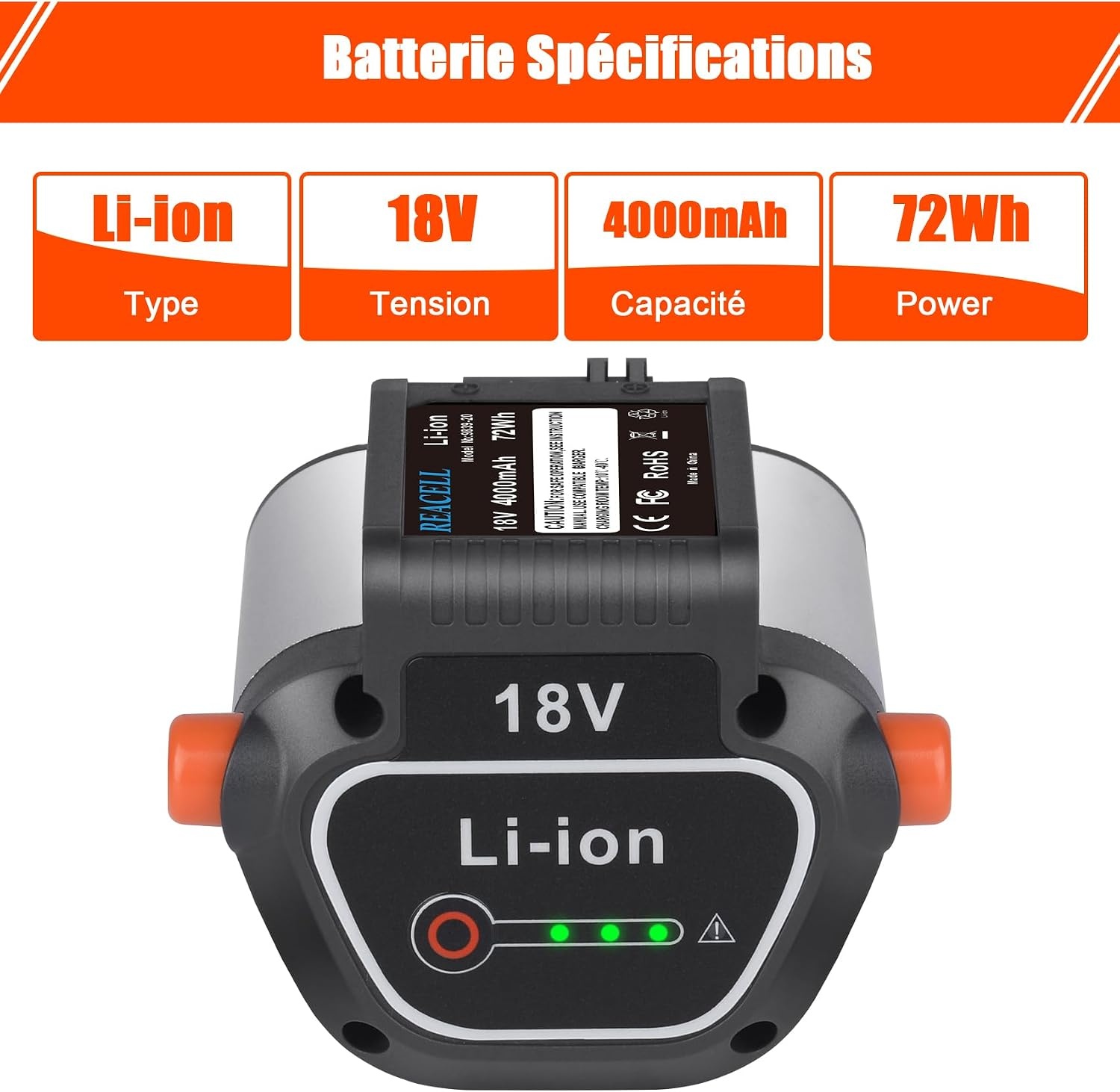 Batterie 18V 4Ah pour outils de jardin - 32% de remise