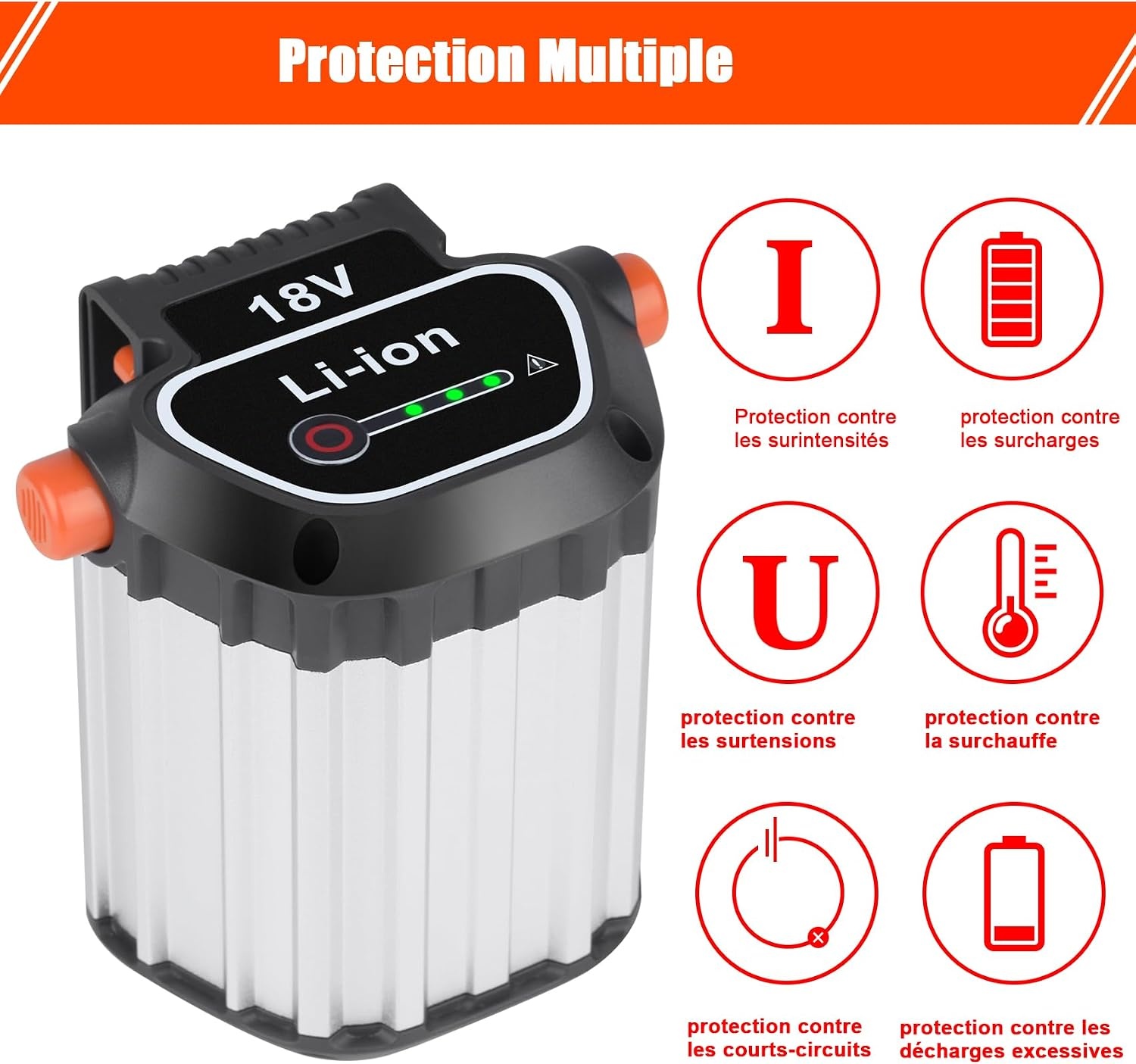 Batterie 18V 4Ah pour outils de jardin - 32% de remise