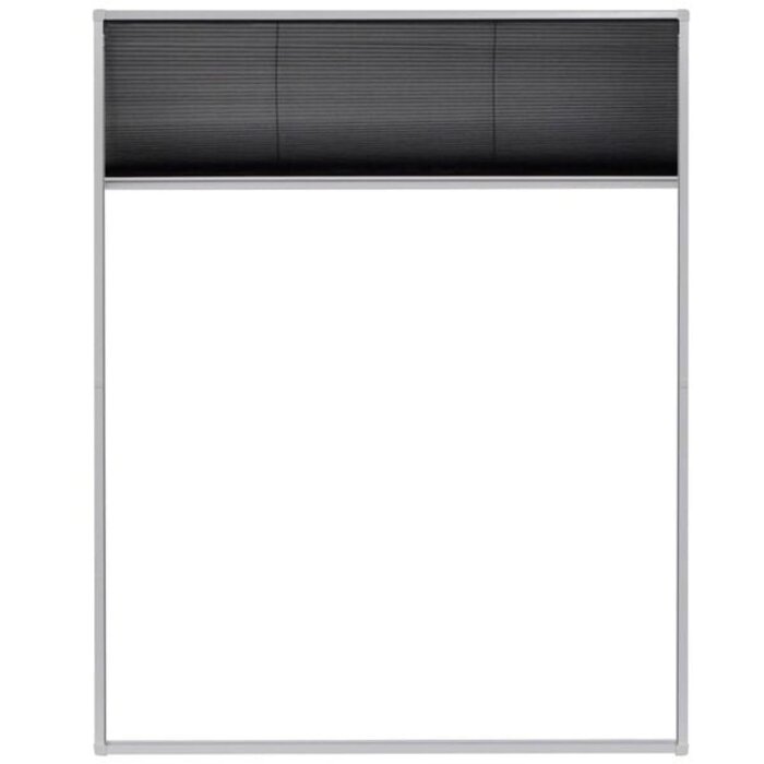 Moustiquaire plissée 80x100 cm en aluminium - 33% de remise