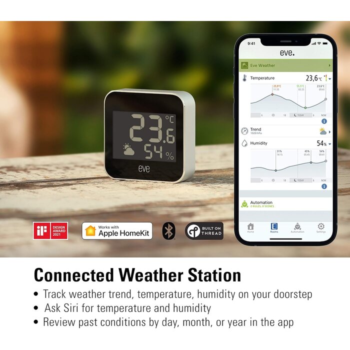 Station météo connectée Apple Home - 34% de remise