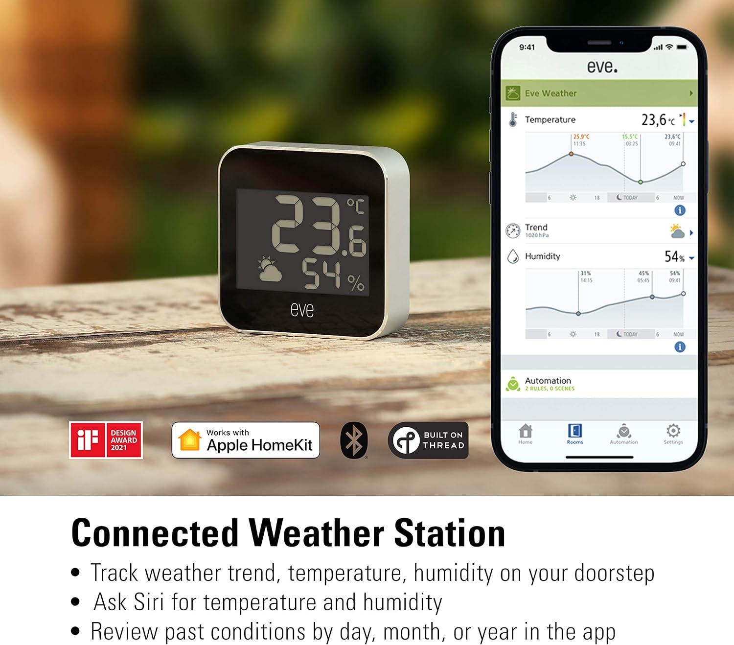 Station météo connectée Apple Home - 34% de remise