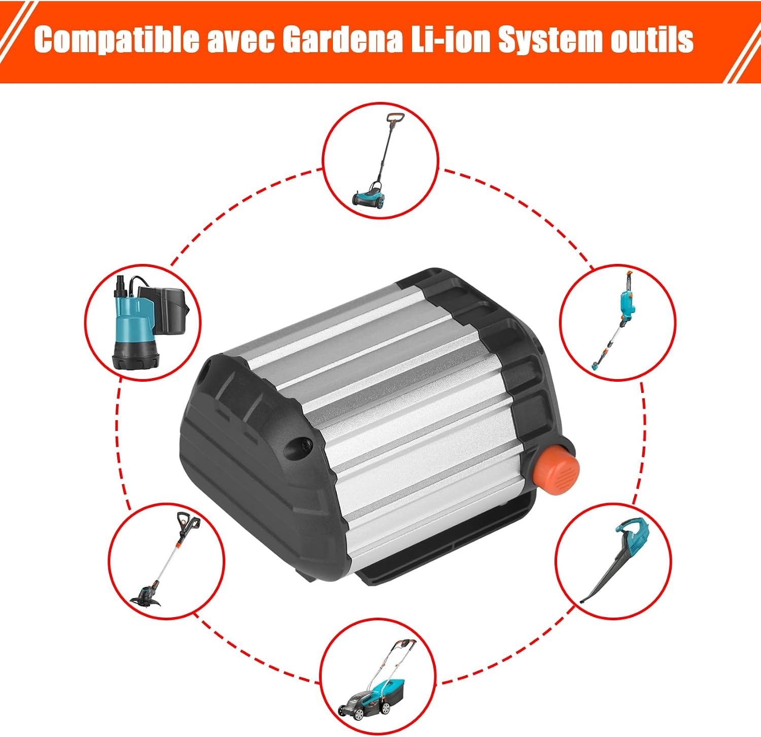Batterie 18V 4000mAh pour outils de jardin - 32% de remise