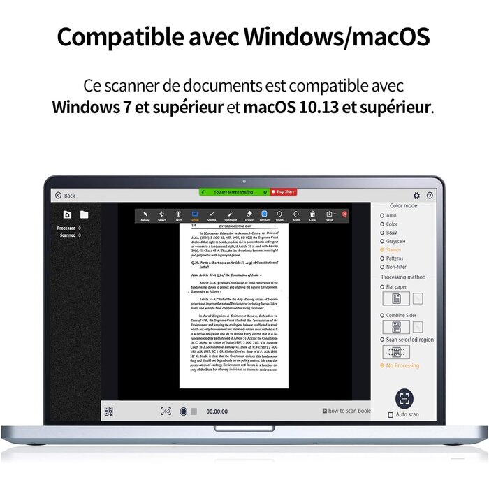 Scanner de documents portable Shine Ultra Pro 24 MP - 35% de remise