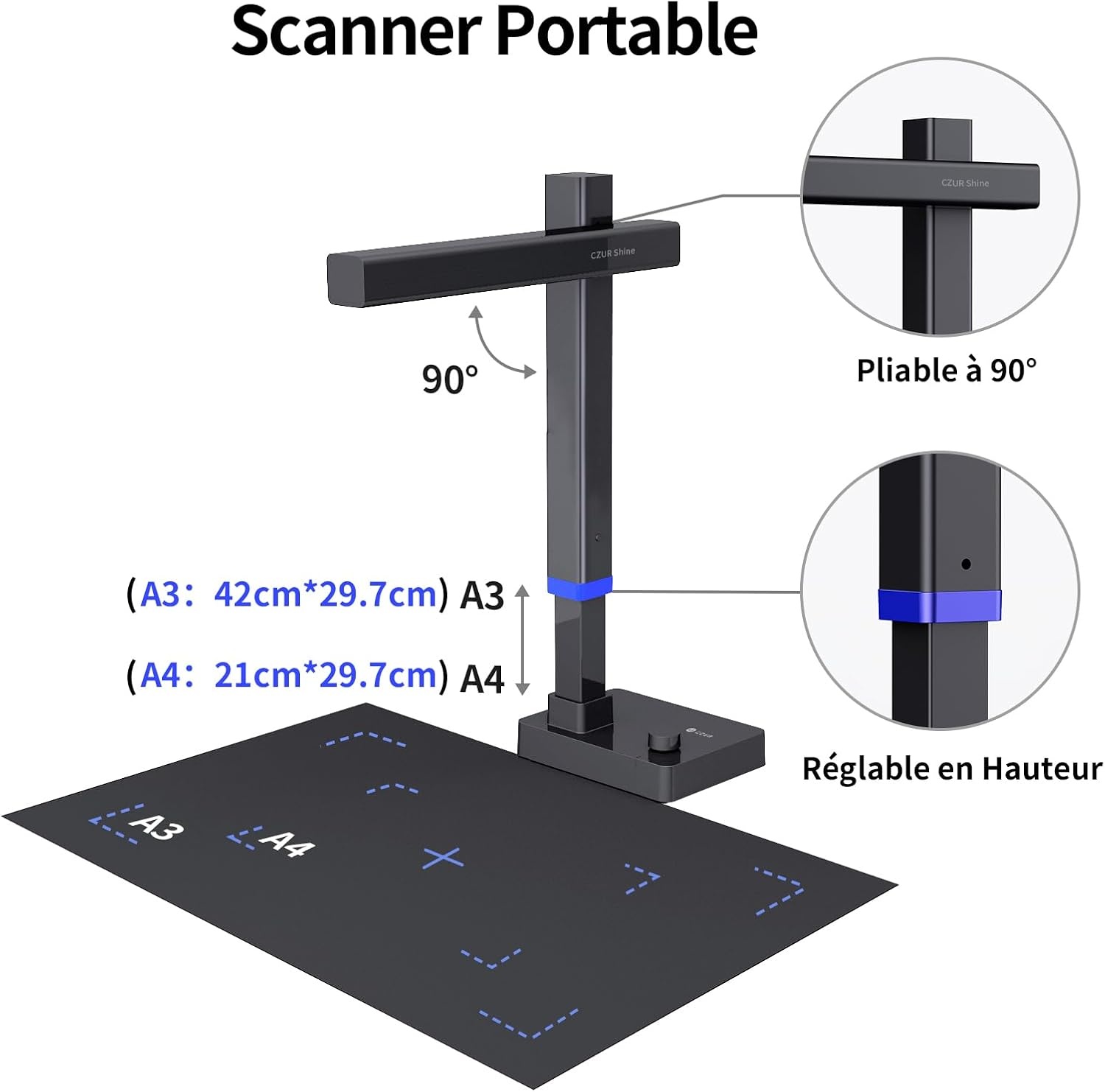 Scanner de documents portable Shine Ultra Pro 24 MP - 35% de remise