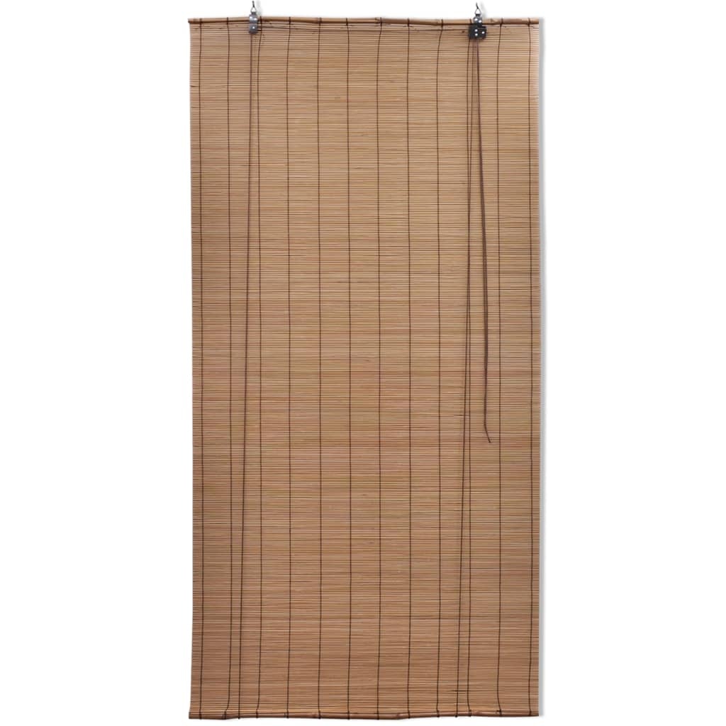 Store enrouleur en bambou 100x220 cm - Marron - 33% de remise