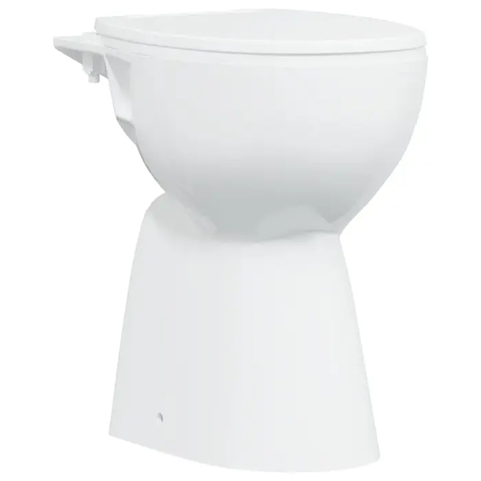WC surélevé sans bride en céramique - 35% de remise