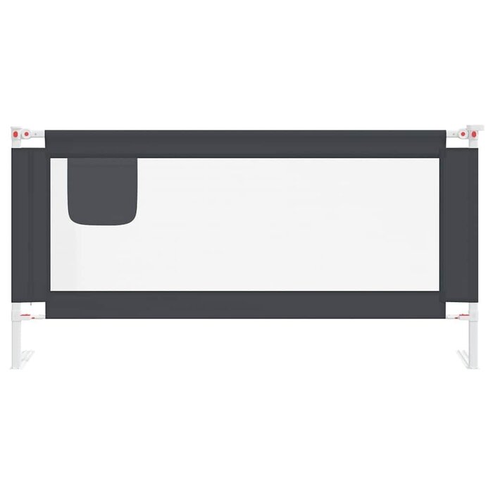 Barrière de lit enfant 180x25 cm - Gris foncé - 33% de remise