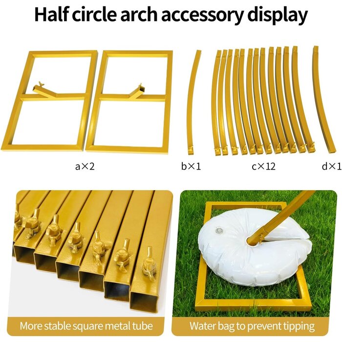 Arche de ballon ronde 2m dorée - 33% de remise