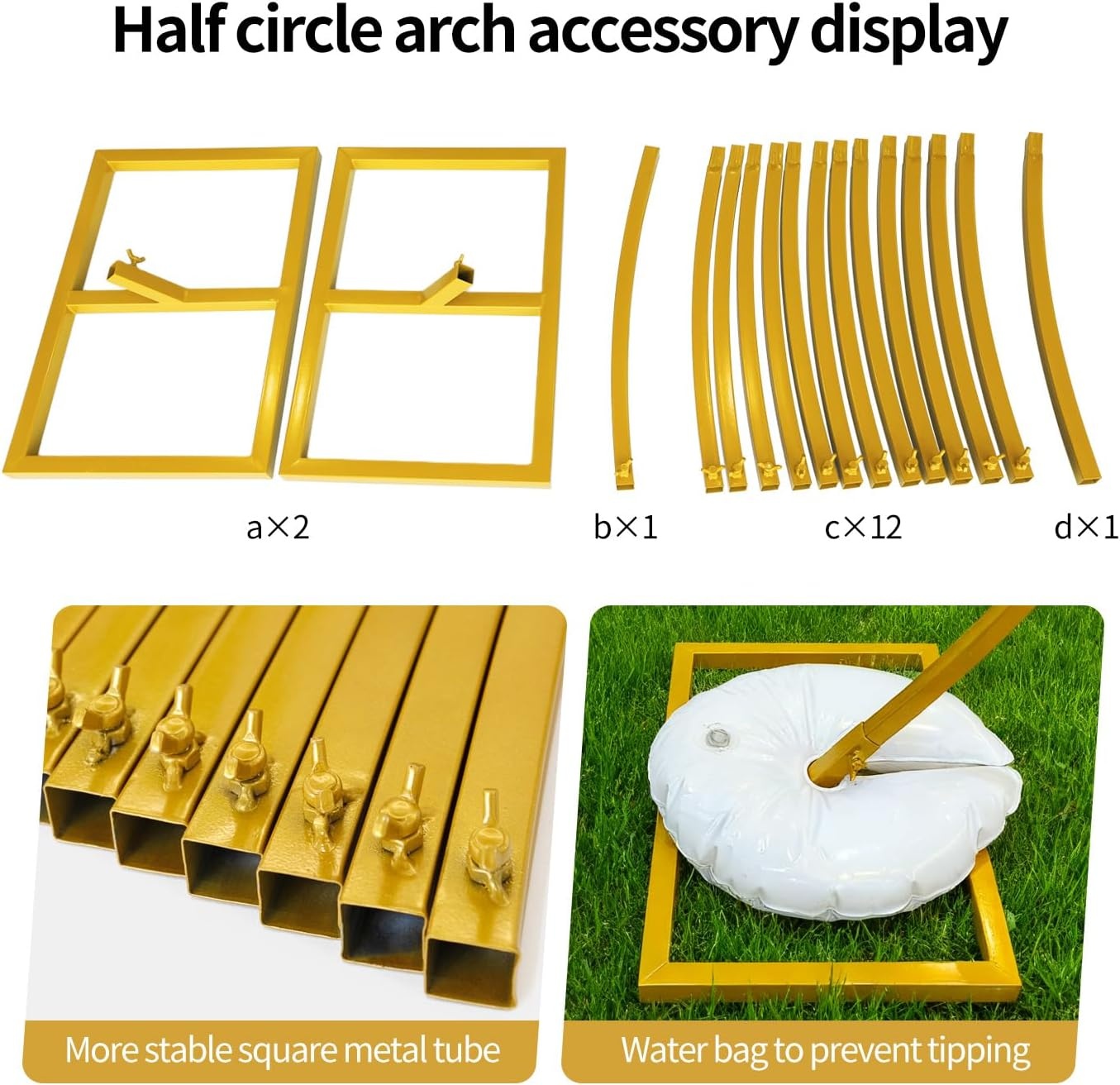 Arche de ballon ronde 2m dorée - 33% de remise