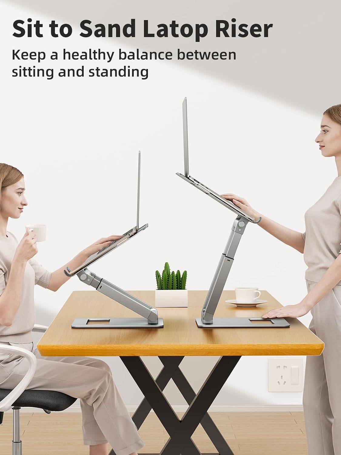 Support PC Portable Ergonomique Réglable - Aluminium - 33% de remise