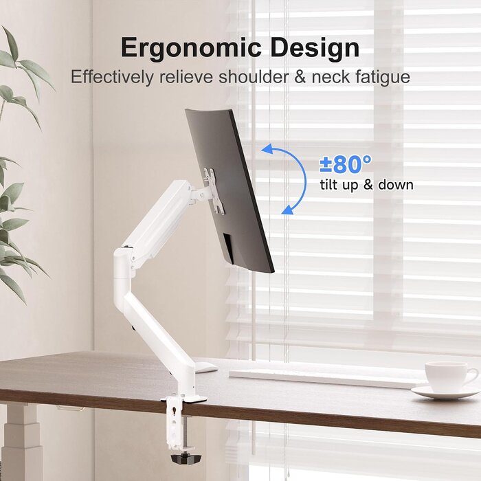 Bras articulé pour écran 17-35 pouces VESA 75/100 Blanc - 32% de remise