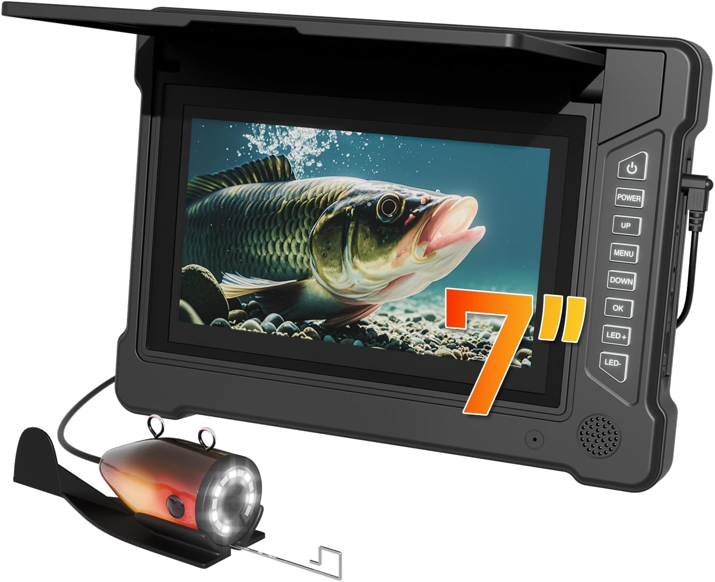 Caméra de pêche sous-marine HD 7" 30m - 34% de remise