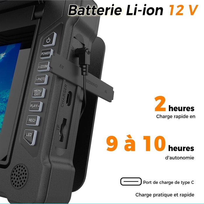Caméra de pêche sous-marine HD 7" 30m - 34% de remise