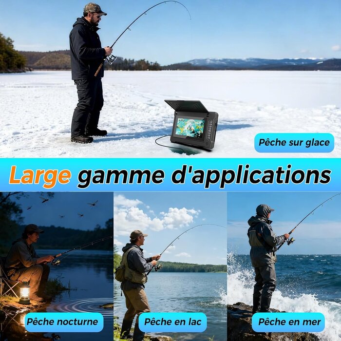 Caméra de pêche sous-marine HD 7" 30m - 34% de remise