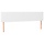 Tête de lit 180x5x78/88 cm en similicuir blanc - 33% de remise
