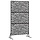 Paravent d'extérieur en acier noir 100x180cm - 35% de remise