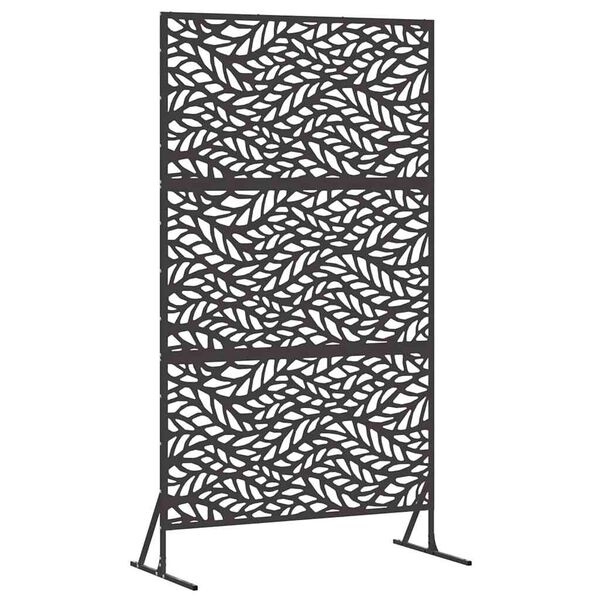 Paravent d'extérieur en acier noir 100x180cm - 35% de remise