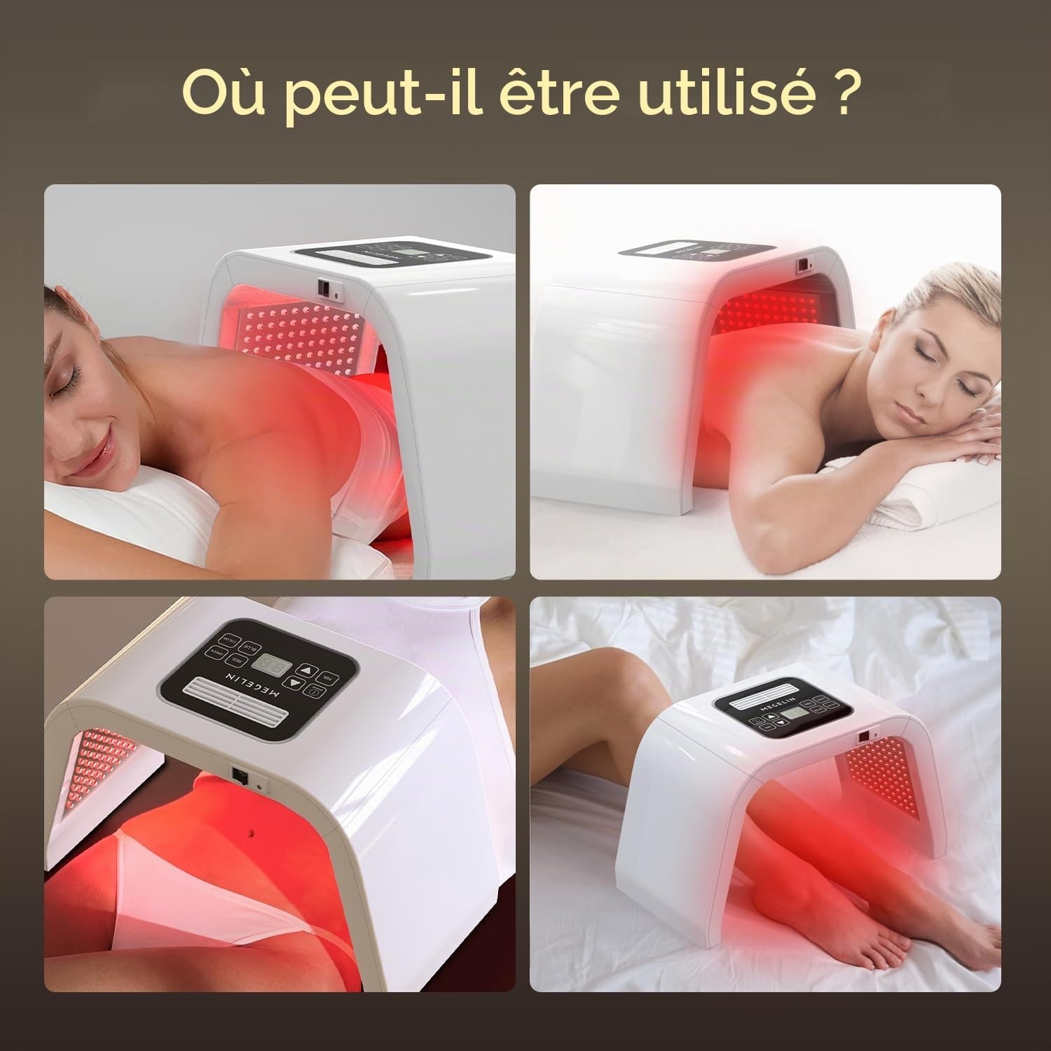 Appareil de luminothérapie LED 8 couleurs - 35% de remise