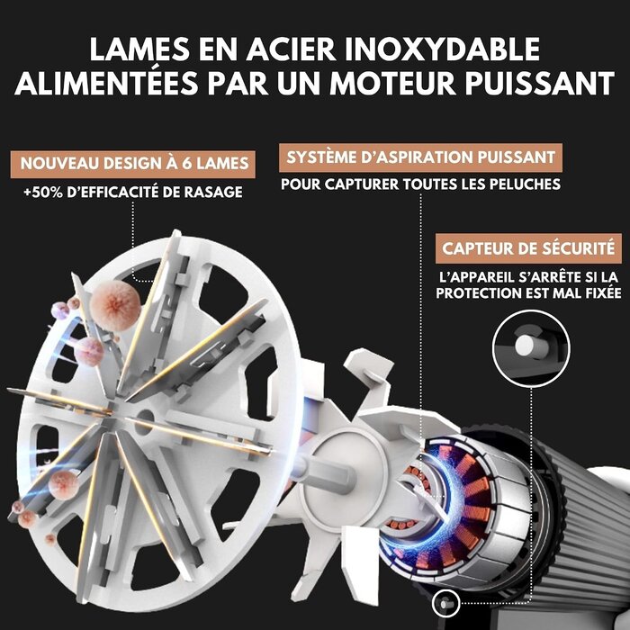 Rasoir anti-bouloches électrique 3 vitesses - 32% de remise