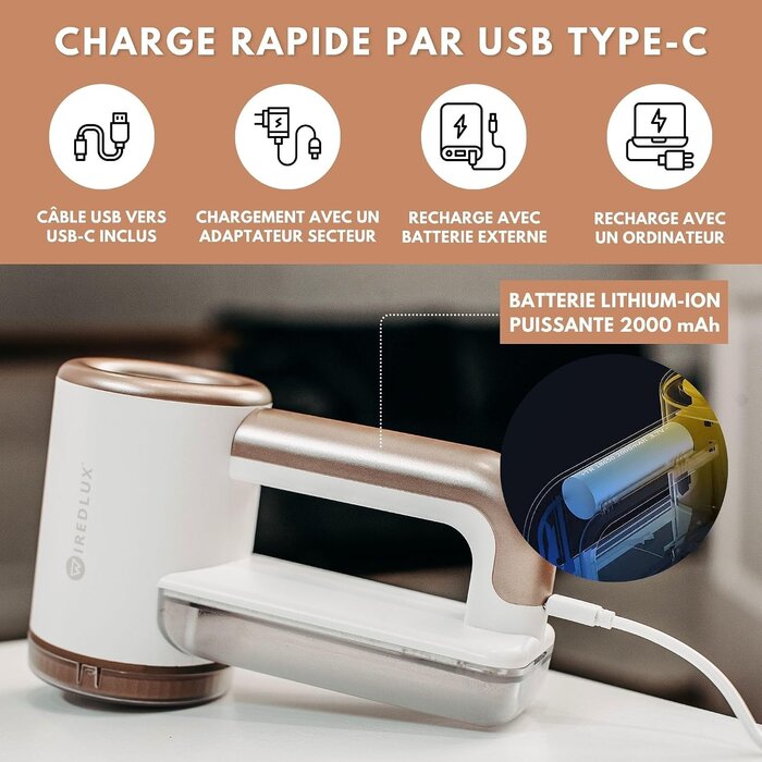 Rasoir anti-bouloches électrique 3 vitesses - 32% de remise