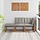 Ensemble canapé extérieur 3 modules acacia et gris clair - 35% de remise