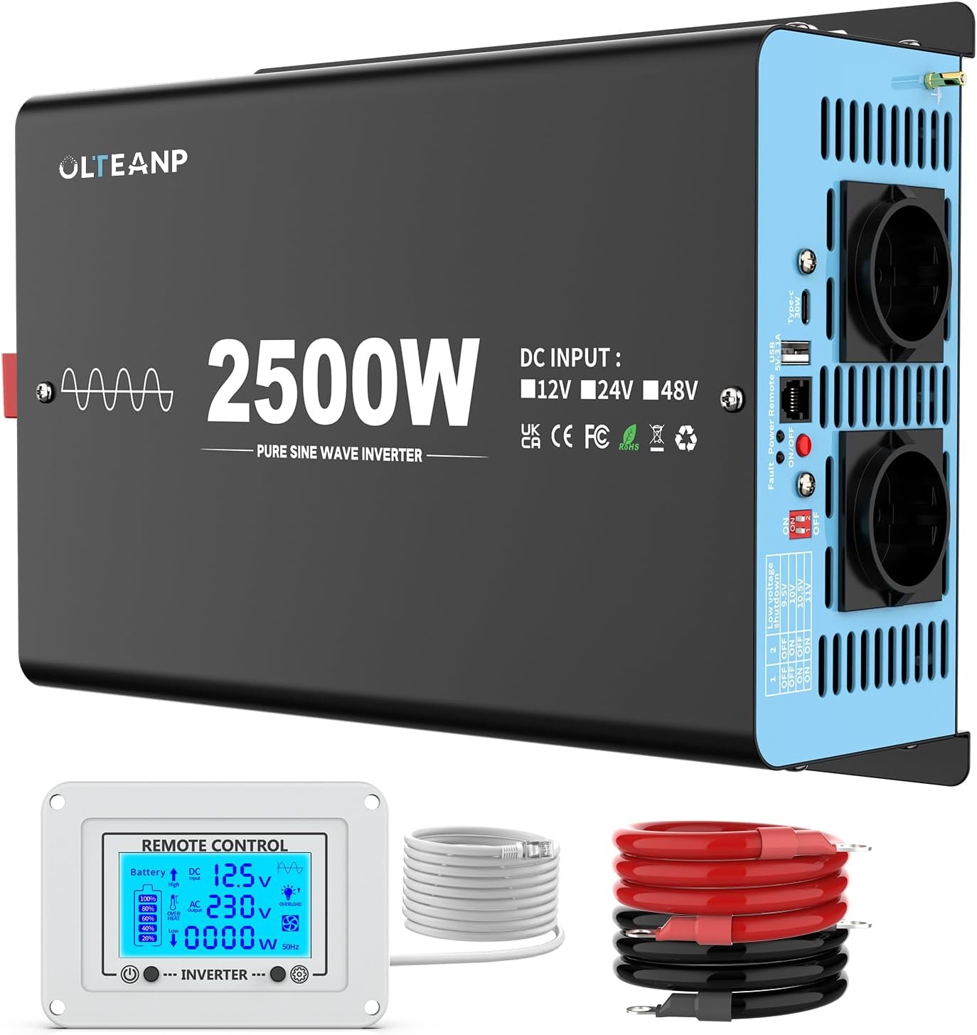 Convertisseur 12V vers 230V 3000W Onde Pure - 35% de remise