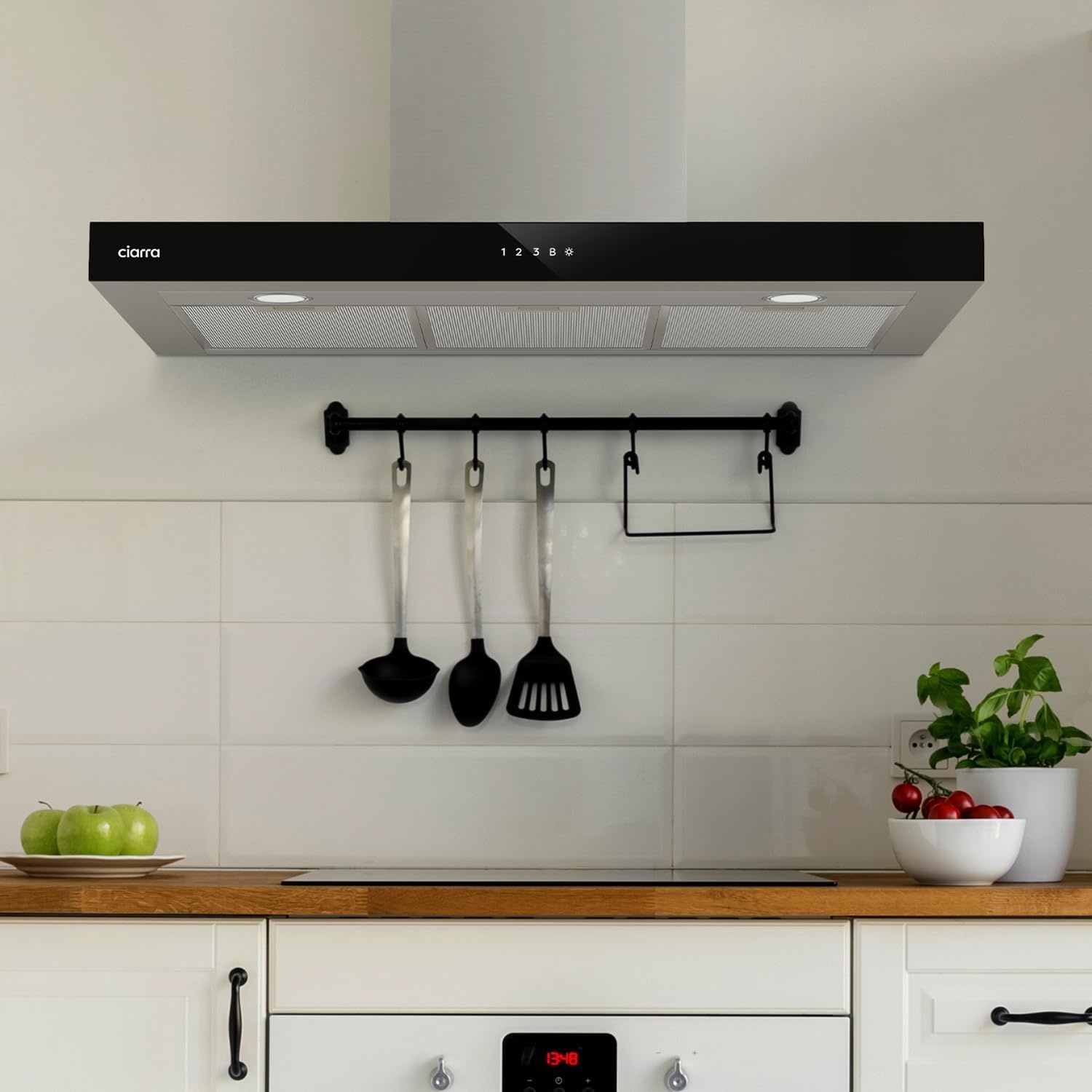 Hotte murale 90 cm Inox, Wi-Fi, A+++ : 35% de remise