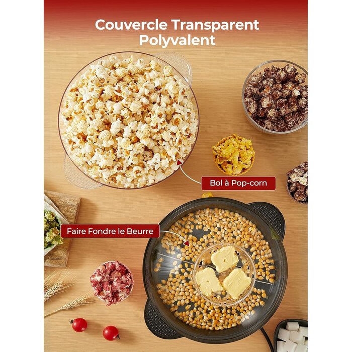 Machine à popcorn 4L rouge - 33% de remise - Déballé bon état