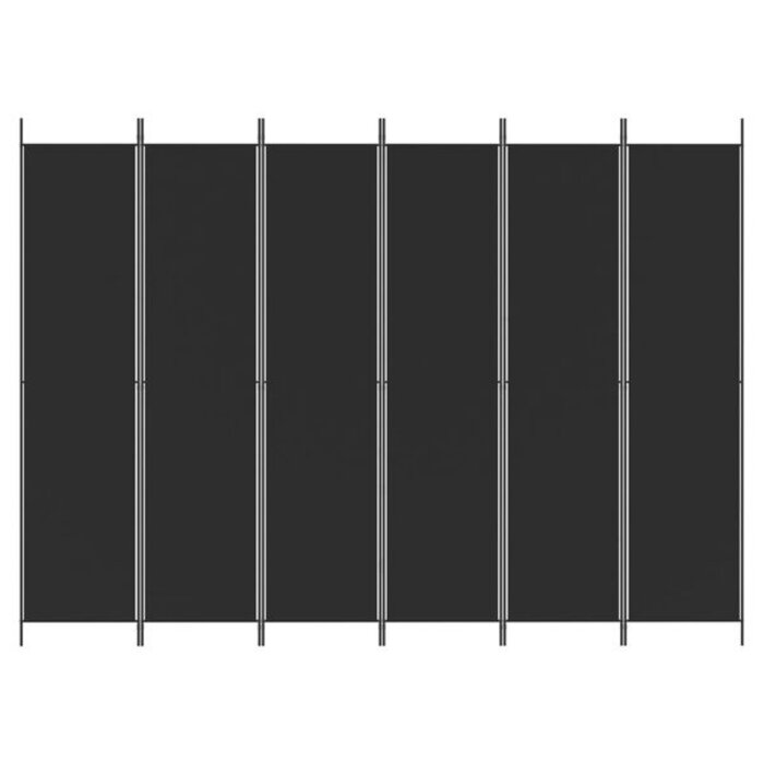 Paravent 6 panneaux 300x220 cm noir - 34% de remise