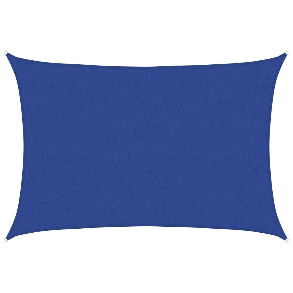 Voile d'ombrage rectangulaire 4 x 5 m Bleu - 33% de remise