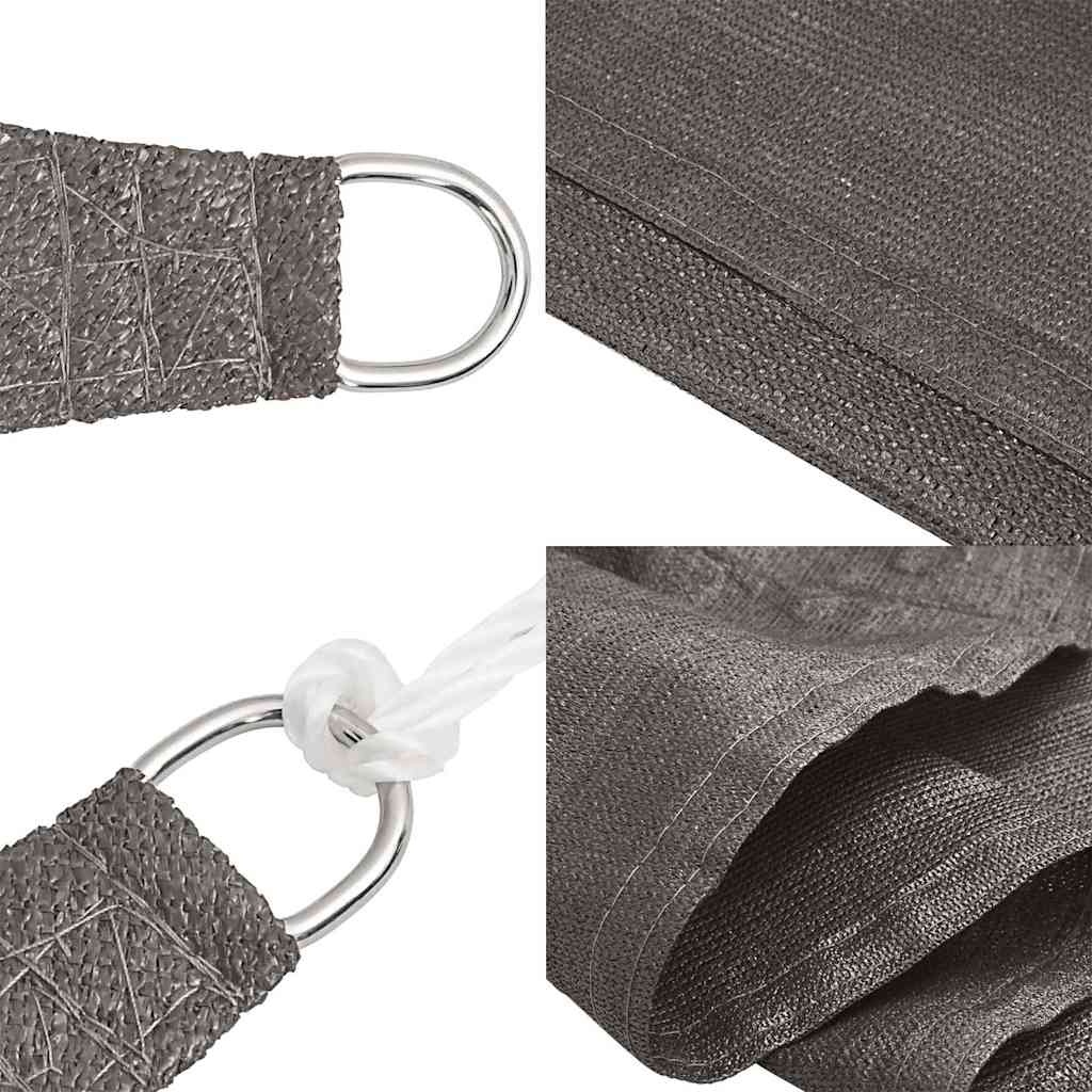 Voile d'ombrage carré 5x5m Anthracite - 34% de remise