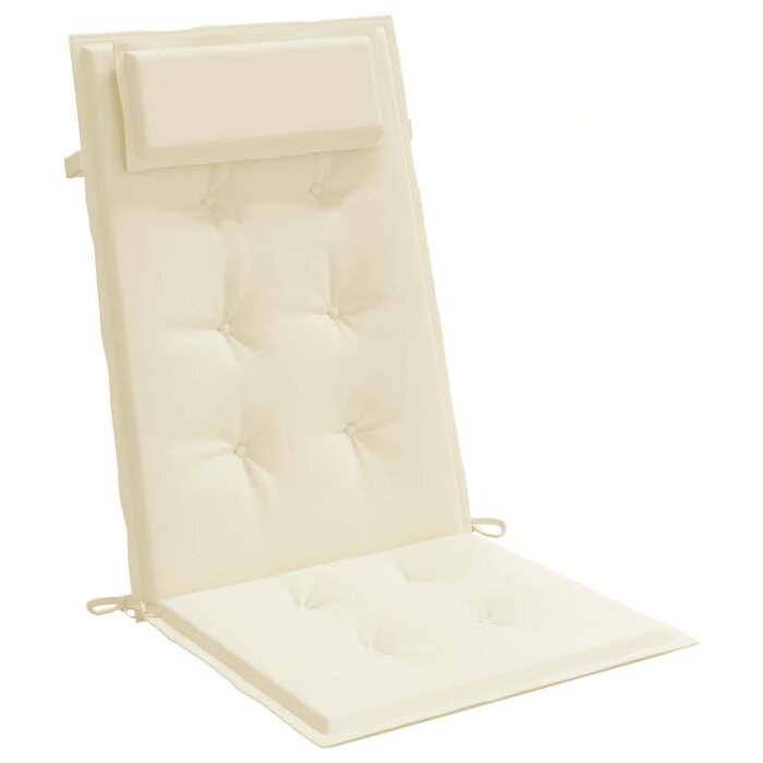 Lot de 6 coussins pour chaise à dossier haut, crème, 34% de remise