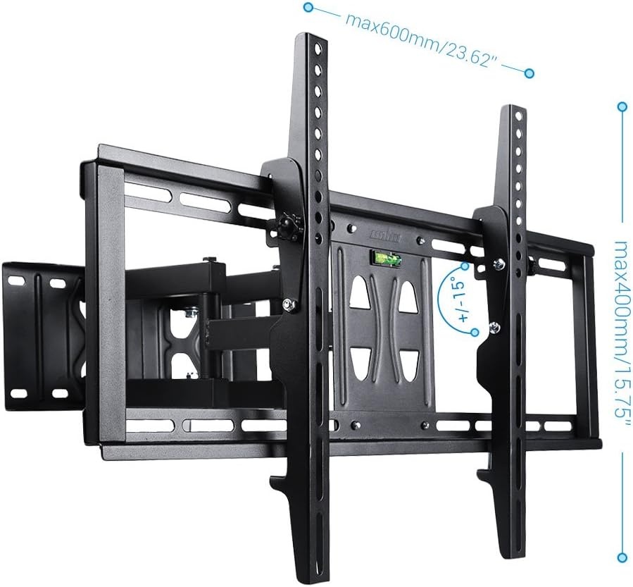Support mural TV d'angle inclinable 32-65 pouces - 33% de remise