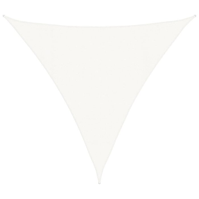 Voile d'ombrage triangulaire HDPE 4,5m - Blanc - 32% de remise