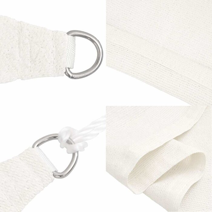 Voile d'ombrage triangulaire HDPE 4,5m - Blanc - 32% de remise