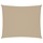 Voile d'ombrage rectangulaire 4x6 m Beige - 34% de remise